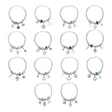 Pack 3 Pulseras Ajustable Charms Cadena Serpiente Mujer