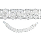 Pulsera De La Suerte Medallas Trebol Elefante Buho Plata 925