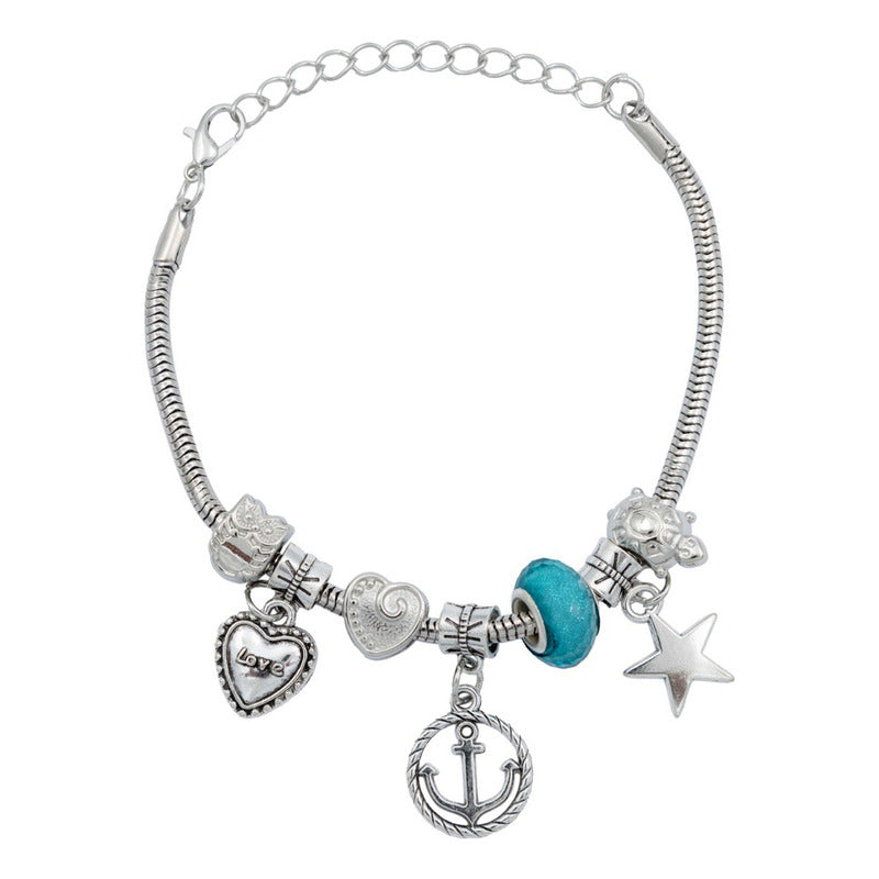 Pulsera Ajustable Charms Cadena Serpiente Regalo Mujer