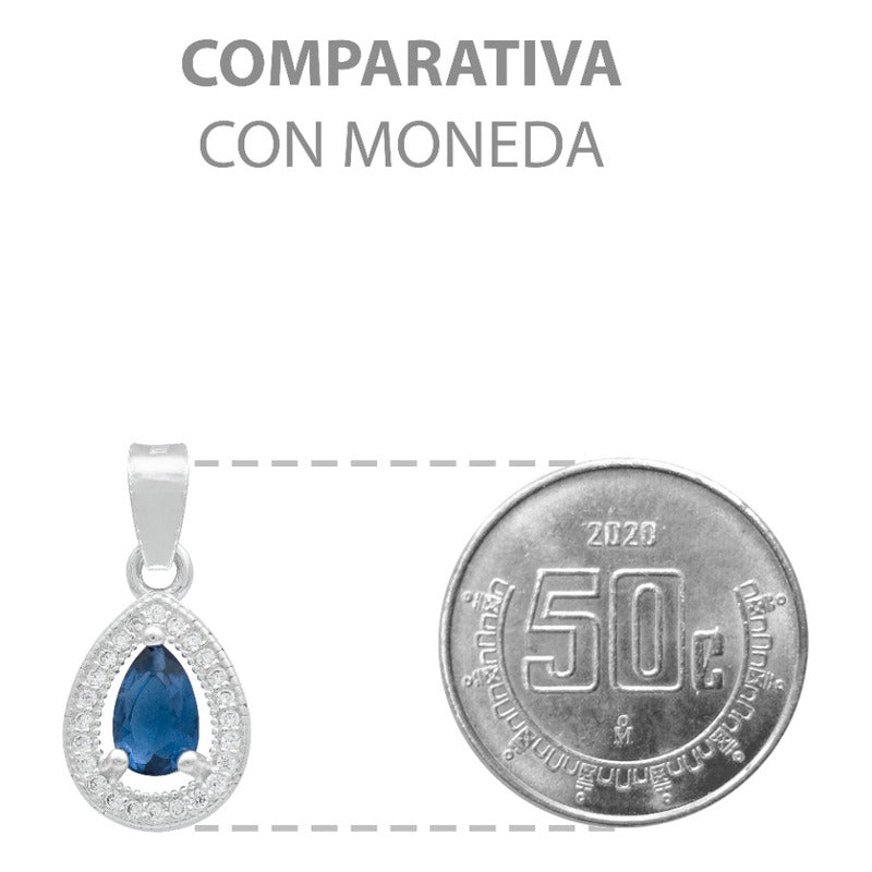 Dije Gota Chic Zirconias Mujer Regalo Joyería Moda Plata 925