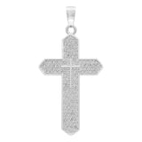 Dije Cruz Zirconias Hombre Mujer Regalo Plata 925 4.5 Cm