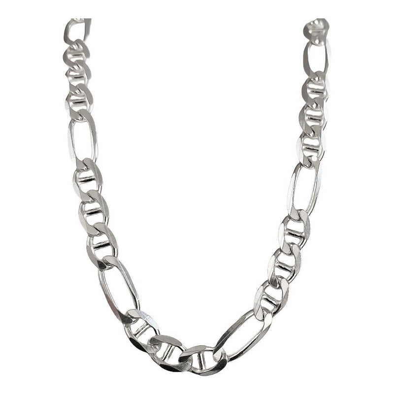 Cadena De Plata 925 Collar Hombre Fígaro Marinera 60cm X 6mm