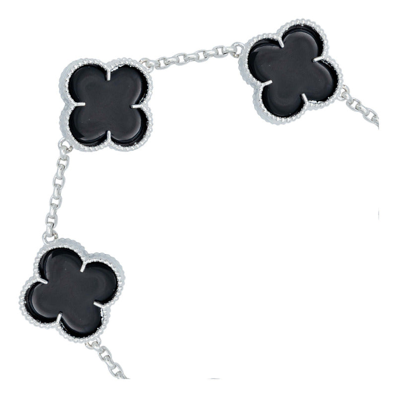 Pulsera Trebol Esmaltado Regalo Hombre Mujer Plata 925