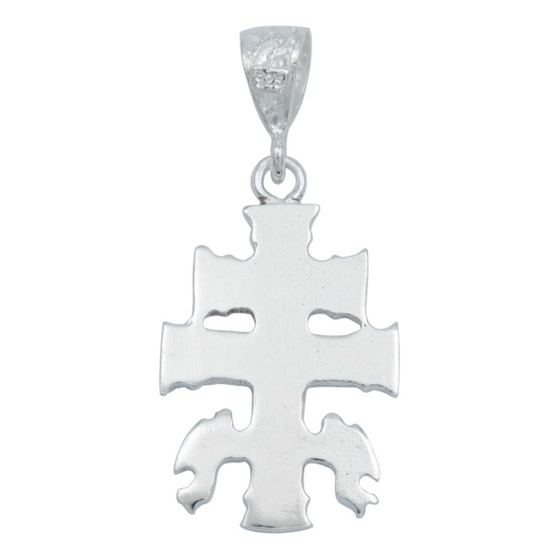Dije Cruz Caravaca Grande Angeles Regalo Hombre Plata 925