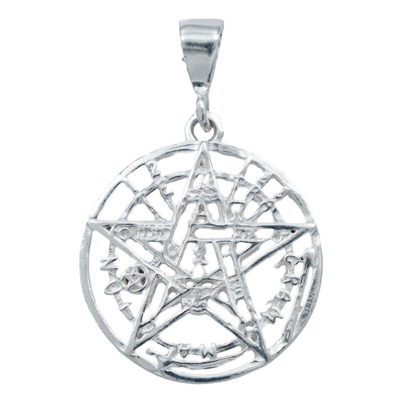 Dije Tetragramaton Pentagrama Regalo Mujer Hombre Plata 925