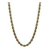 Cadena Torsal Hombre Chapa De Oro 14k Calidad Premium 5 Mm