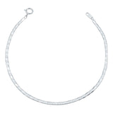 Pulsera Marinera Delgada Lisa Mujer Regalo Amor Plata S925 Plateado 6 Cm 19 Cm