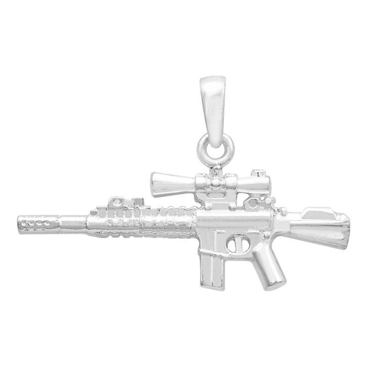 Joyaris Dije Arma Larga Mira Plata 925 Hombre 40mm Plateado