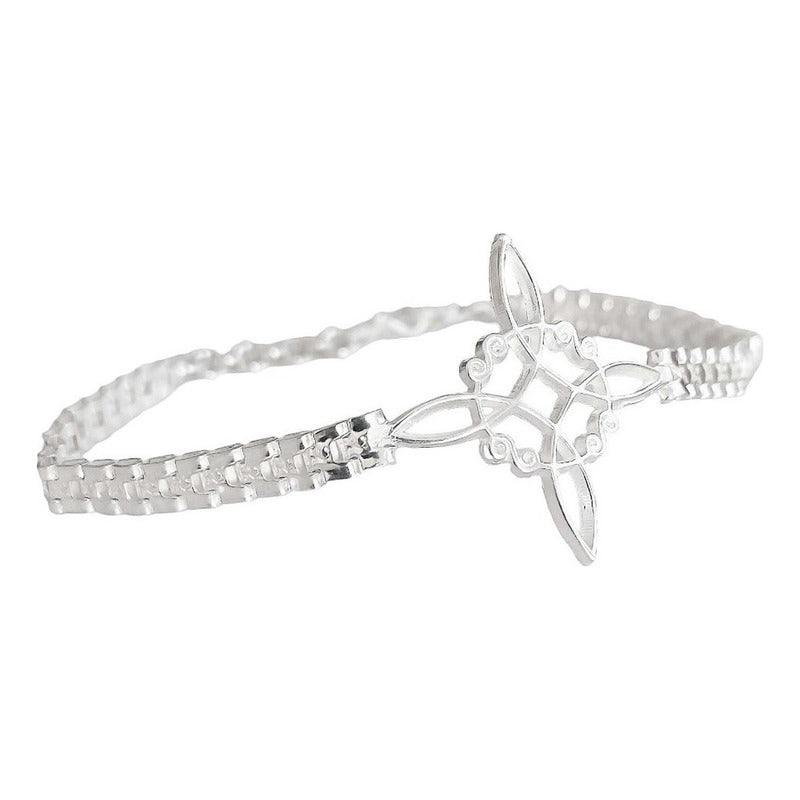 Pulsera Nudo De Bruja Con Zirconias De Colores En Plata S925