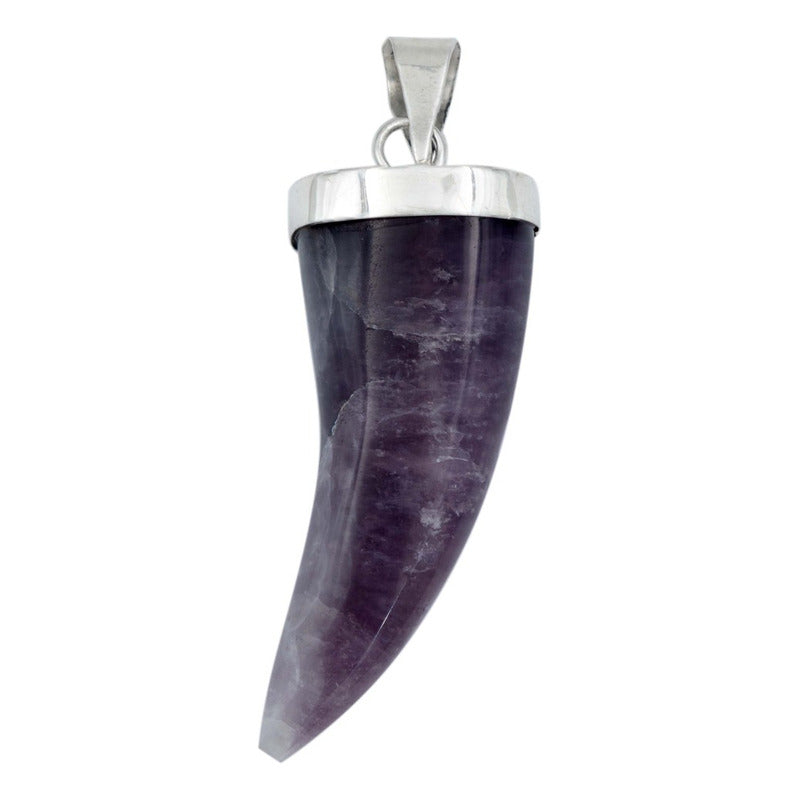 Dije Colmillo Piedra Natural Hombre Mujer Colección Plata925