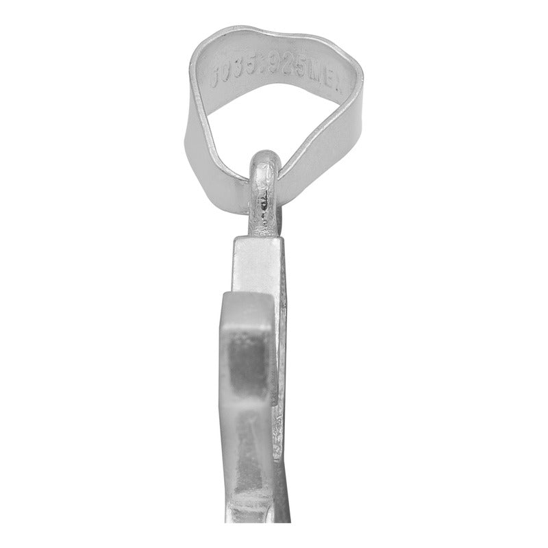 Dije Cruz Puntas Zirconias Hombre Regalo Plata 925 3.9 Cm