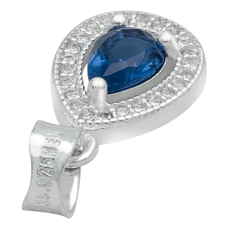 Dije Gota Chic Zirconias Mujer Regalo Joyería Moda Plata 925