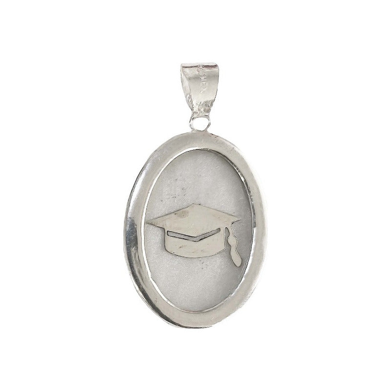 Collar Graduación Ajustable Caucho Encapsulada Plata 925