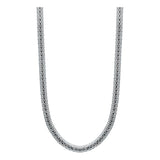 Cadena Tejido Malla Hombre Mujer Plata 925 60 Cm X 4 Mm
