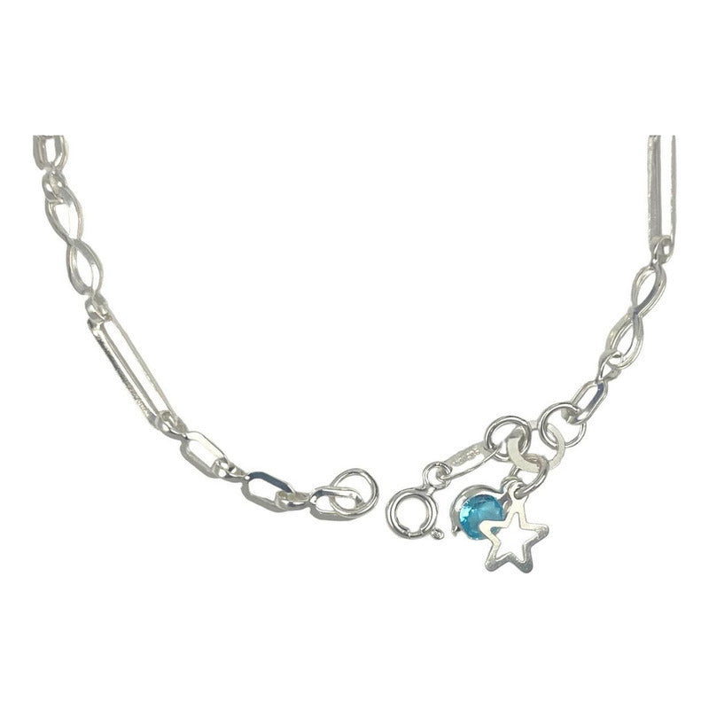 Pulsera Ajustable Corazon Amor Infinito Estrella Plata 925