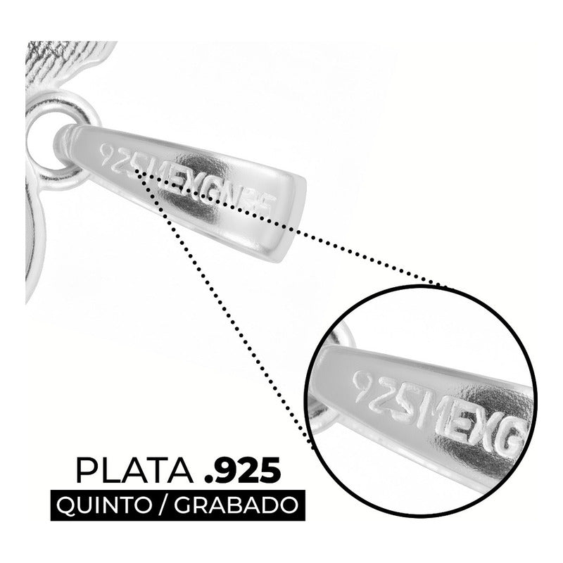 Dije Colibrí Plata 925 Zirconias Joyería Fina Regalo Mujer - Café Naranja