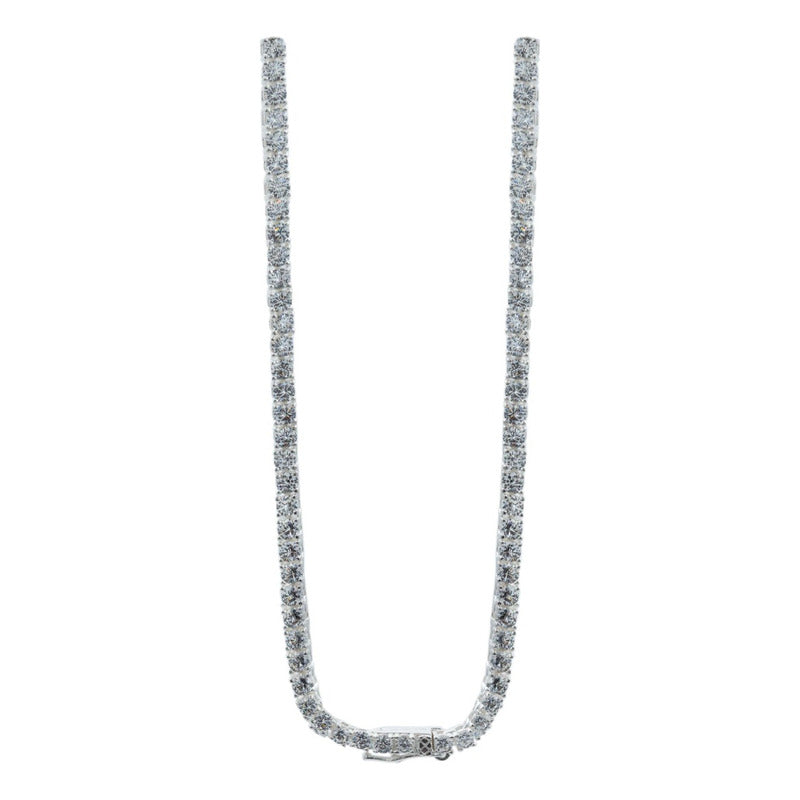Collar Tenis Zirconia Mujer Regalo Plata 925 45cm X 3mm