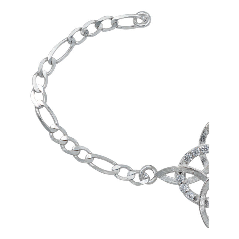 Pulsera Ajustable Nudo De Bruja Varios Colores En Plata 925