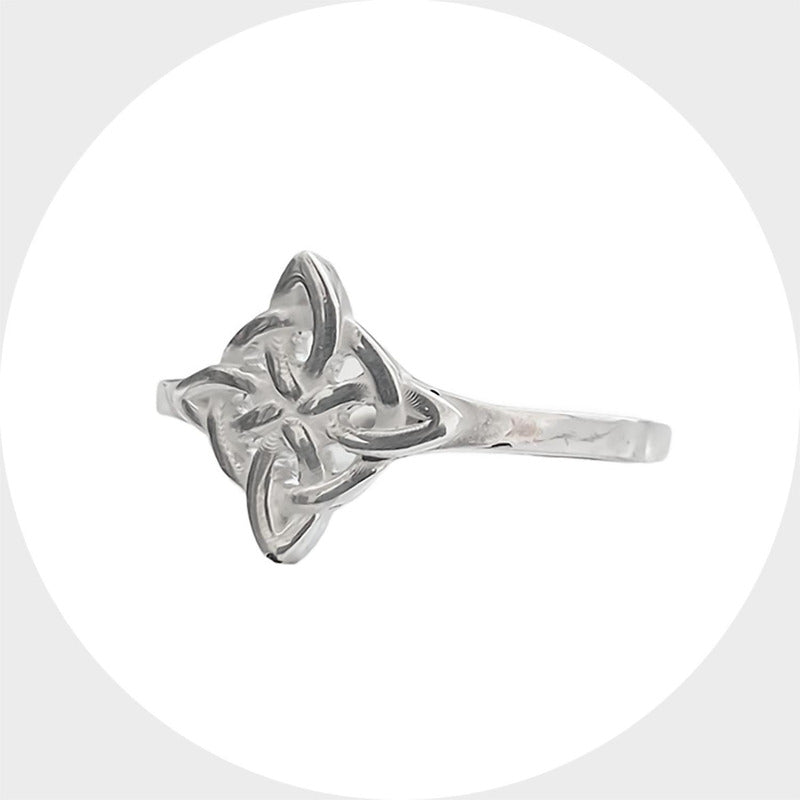 Anillo Nudo De Brujas Celta En Plata 925 Fabricado A Medida