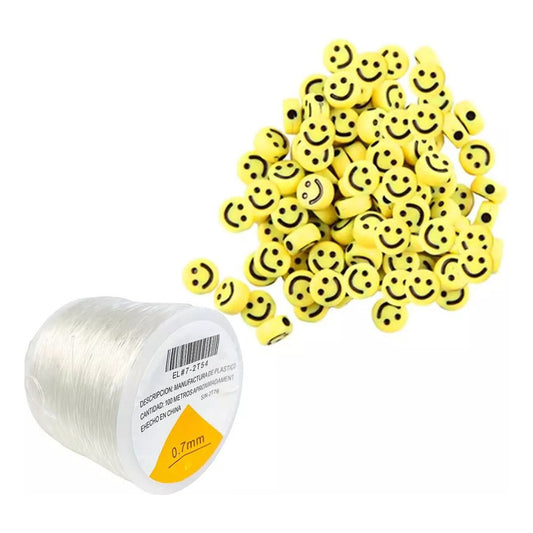 Kit Armado Pulsera Bisuteria 250 Pzs + 100 Metros Hilo Nylon