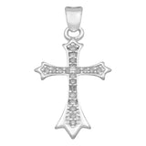 Dije Chico Cruz Zirconias Bautizo Mujer Regalo Plata 925