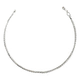 Pulsera Espiga Esclava Mujer Regalo Amor Plata Ley 925 2 Mm