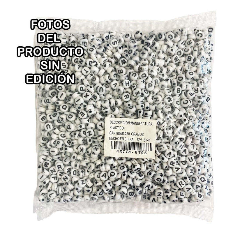 Armado Pulsera Bisuteria Letra 1200pzs + 100 Mts Hilo Nylon