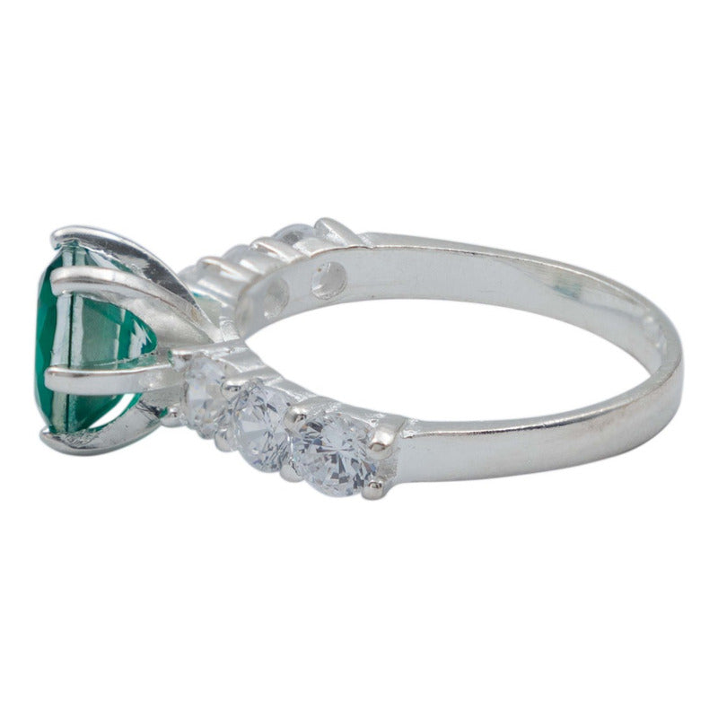 Anillo Solitario Promesa Mujer Regalo Amor Zirconia Plata925