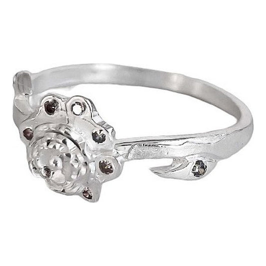 Anillo Flor Primavera Verano Regalo Promesa Solida 925