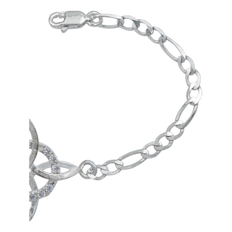 Pulsera Ajustable Nudo De Bruja Varios Colores En Plata 925
