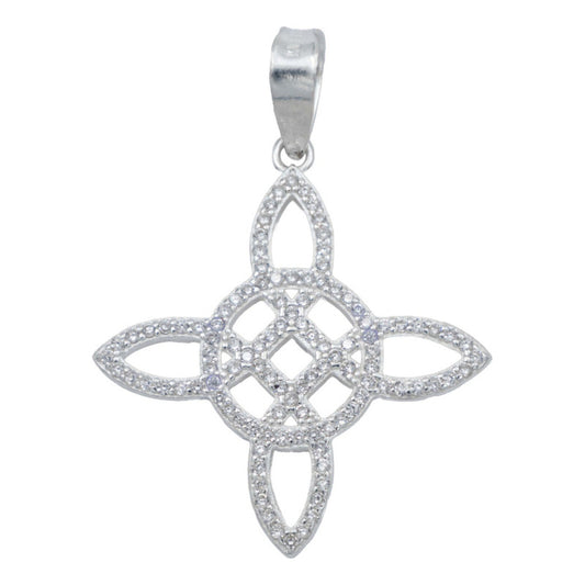 Dije Nudo De Bruja Terminado Premium Hombre Mujer Plata 925 Blanco