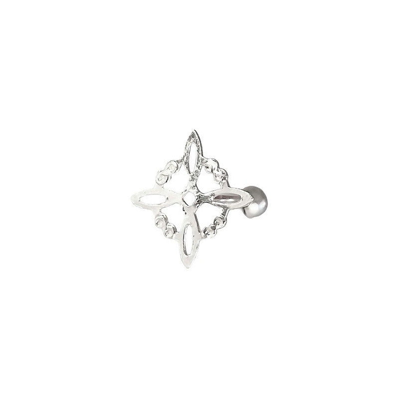 Aretes Nudo De Bruja Mujer Dama Regalo Laser Plata Pura 925