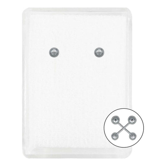 Arete Broquel Dormilona Bola Bebe Agujerar 3 Mm Plata 925 3 Mm