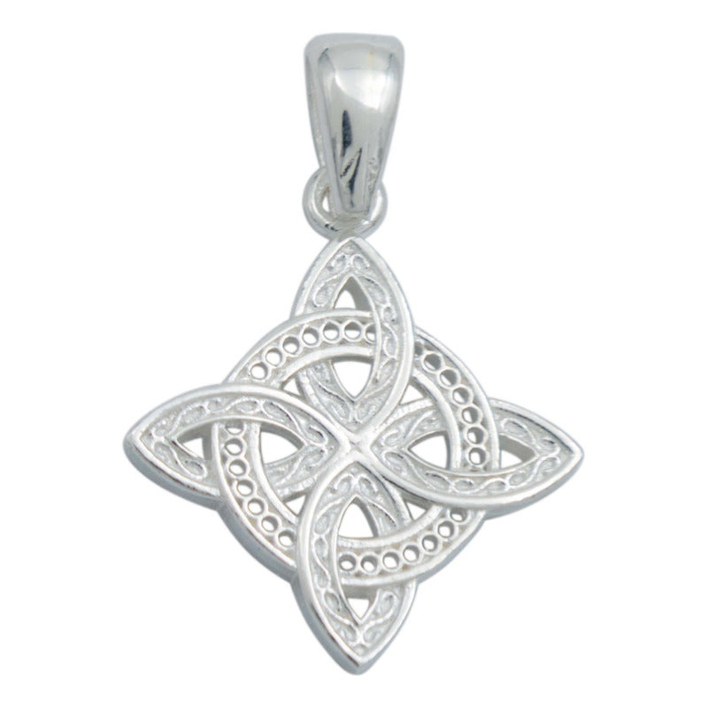 Dije Nudo Bruja Celta Mujer Regalo Plata Italy 925 Cadena