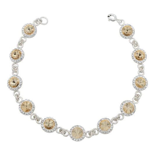 Pulsera Zirconias Piedras Mujer Dama Amor Regalo Plata 925