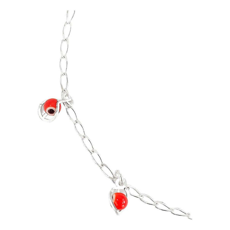 Pulsera Ojo Turco Suerte Colores Regalo Mujer Plata Ley 925