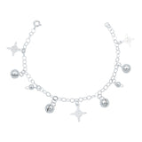 Pulsera Ajustable Nudo De Bruja Amuleto Cascabel Plata S925