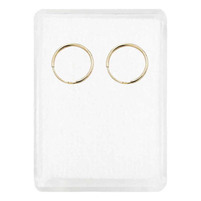 Arete Broquel Arracada Chica Estrella Mujer Regalo Oro 10k Alto/ancho 11 Mm X 11 Mm