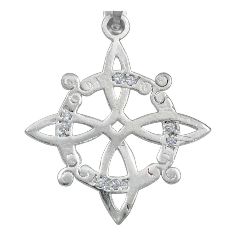 Dije Nudo De Bruja Zirconias Magia Mujer Regalo Plata 925