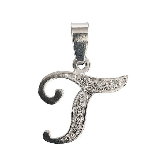 Dije Iniciales Abecedario Zirconias Plata Solida Ley 925