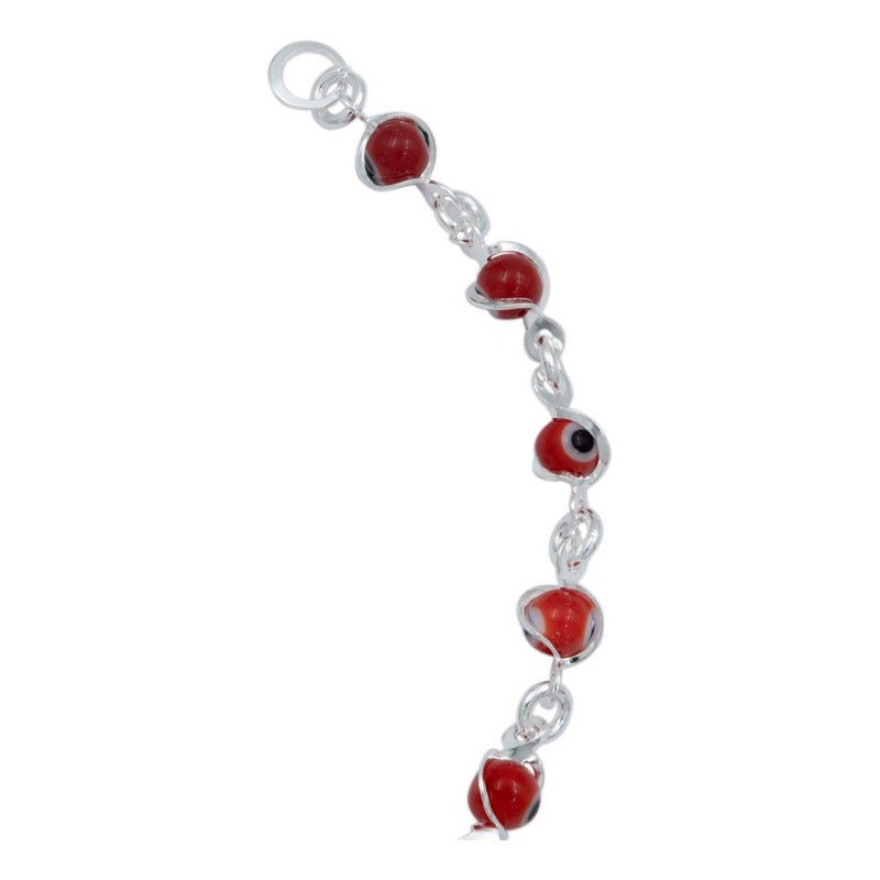 Pulsera Ojo Truco Suerte Regalo Mujer Plata Solida Ley 925