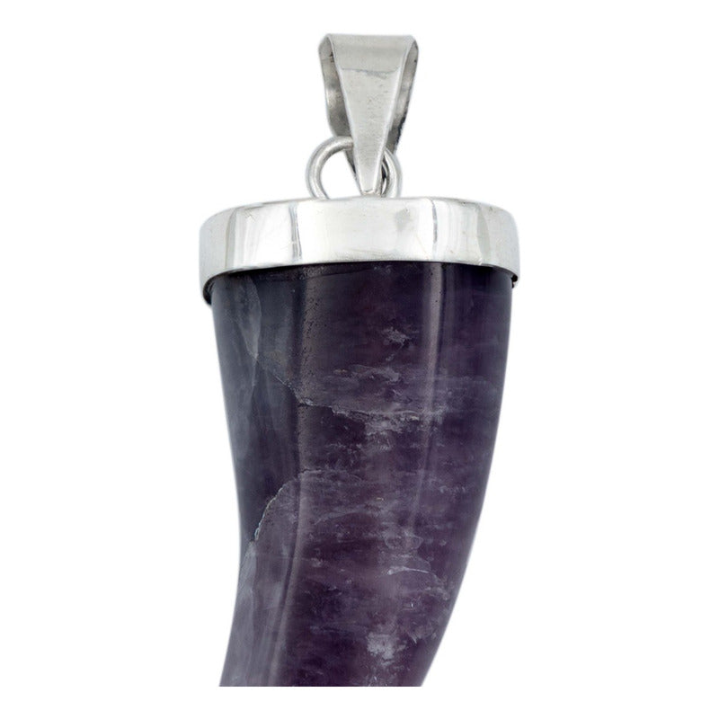 Dije Colmillo Piedra Natural Hombre Mujer Colección Plata925