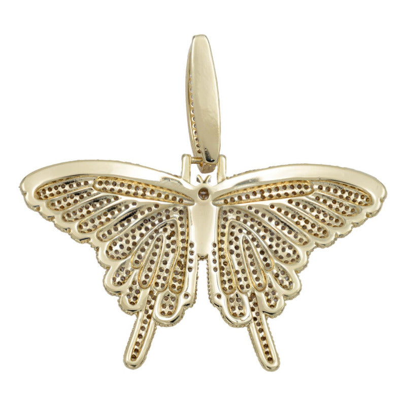 Dije Hombre Mariposa Hiphop + Cadena Regalo Chapa Oro 14k