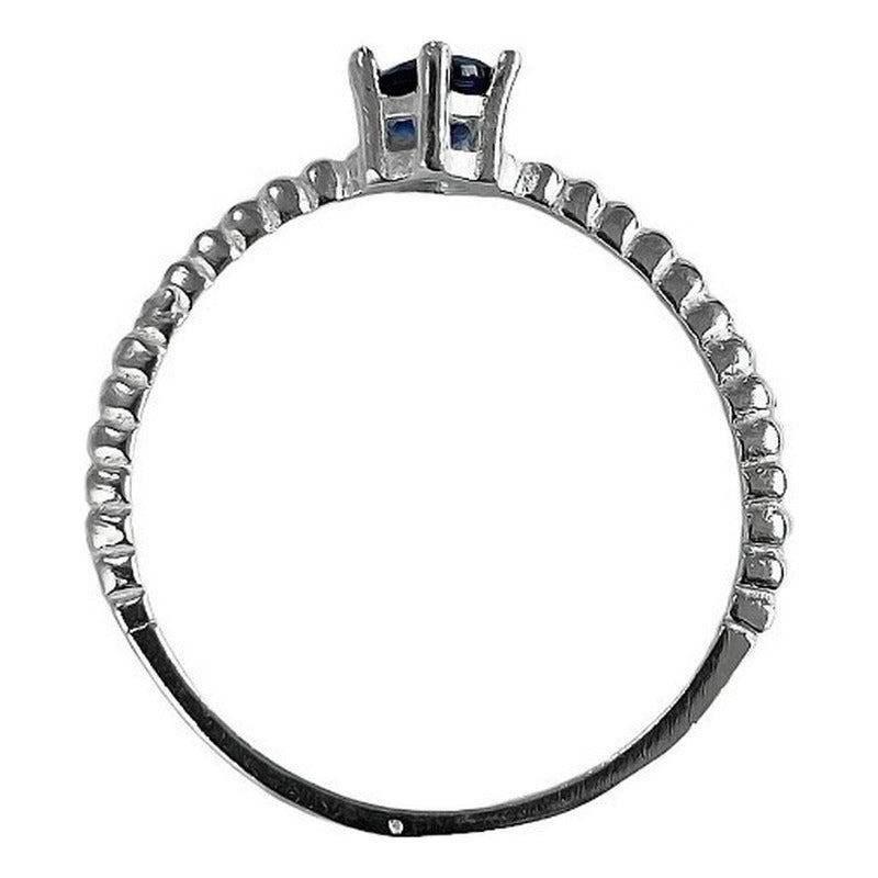 Anillo Compromiso Promesa Solitario En Plata Fina Ley 925