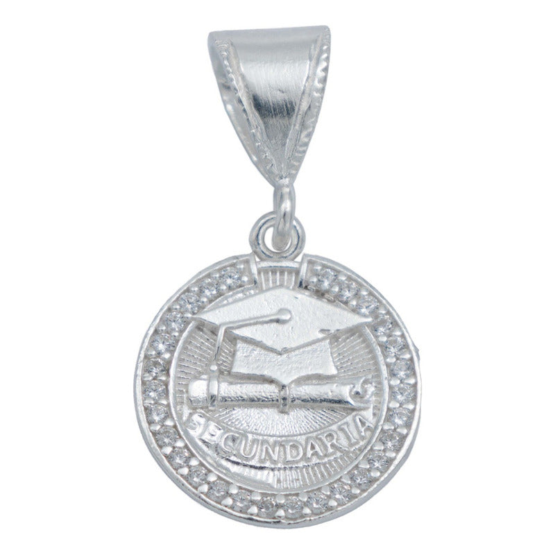 Dije Niño Niña Graduación Secundaria +regalo Cadena Plata925