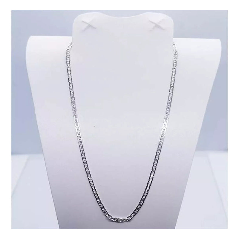 Kit Nudo De Bruja Cadena Marinera + Aretes + Dije Plata 925