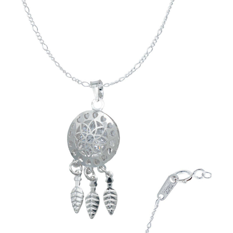 Collar Cadena Con Atrapa Sueños Mujer Regalo Plata Ley 925