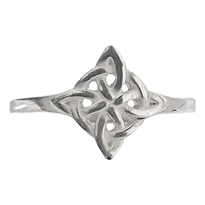 Anillo Nudo De Brujas Celta En Plata 925 Fabricado A Medida