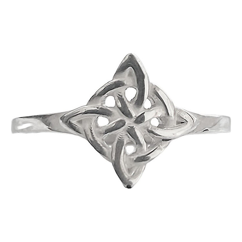 Anillo Nudo De Brujas Celta En Plata 925 Fabricado A Medida