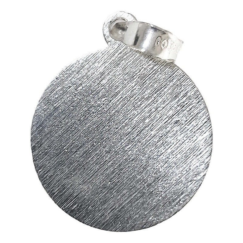 Medalla Diamantada Med Torso Virgen Guadalupe Plata Ley 925 Plateado Med